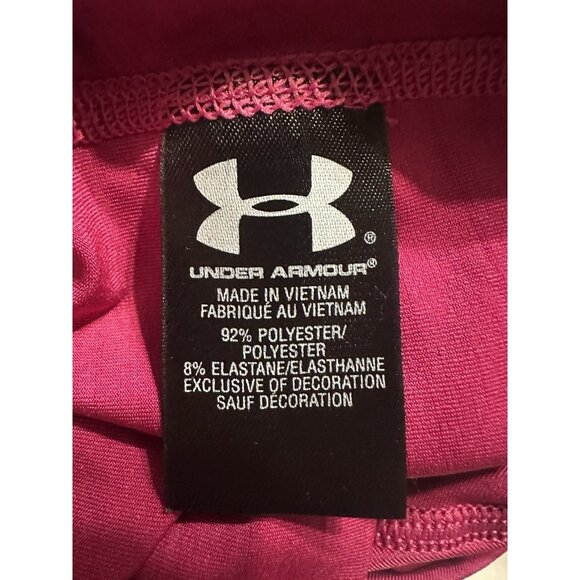 Under Armour Womens XL Escape Get Started T-Shirt PINK Heat Gear Semi-Fitted - Picture 5 of 5